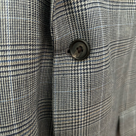 Chaps silk and wool plaid blazer - Picture 7 of 9